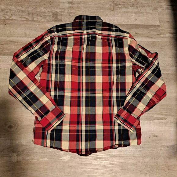 UntuckIt Button Up Shirt Plaid Slim Fit Long Sleeve Mens Size Medium - Picture 2 of 8